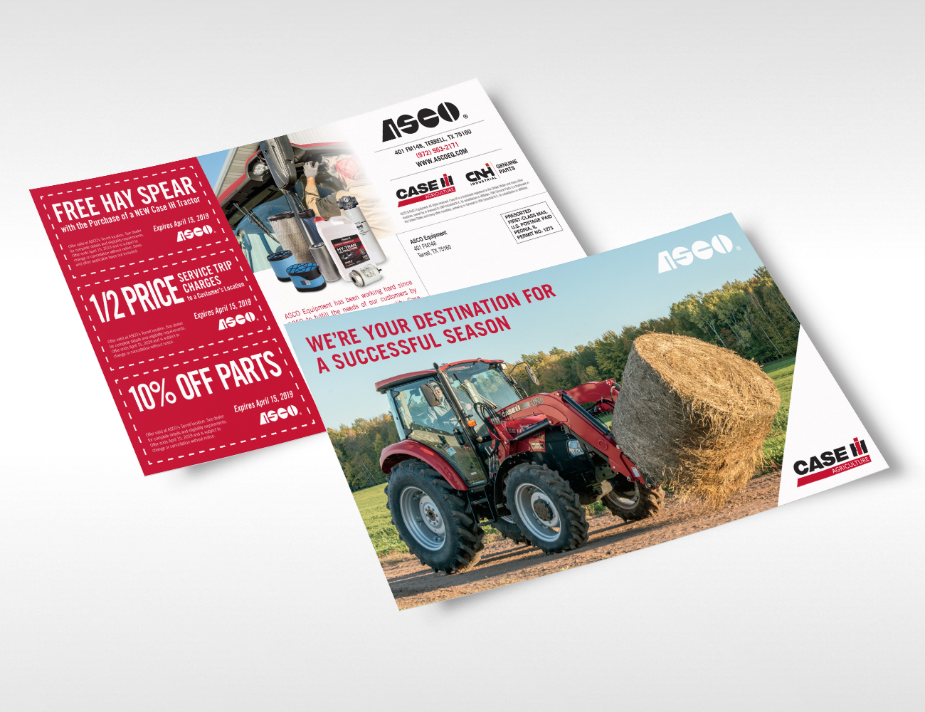 Case IH Parts and Service Postcard – ASCO