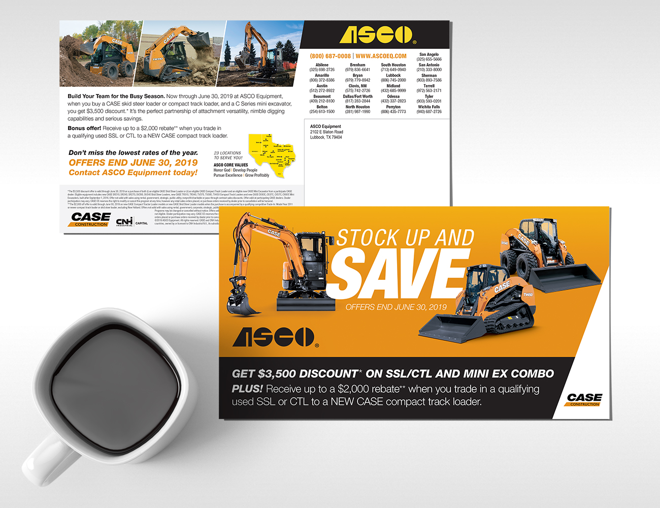 CASE Stock Up and Save Postcard – ASCO